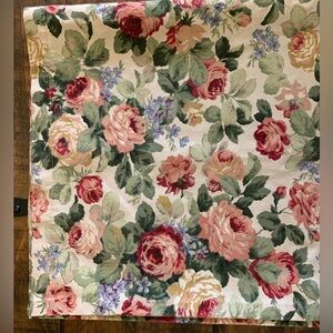 French Country window valance Floral roses  Patterned Fabric 15” x 74” USA made